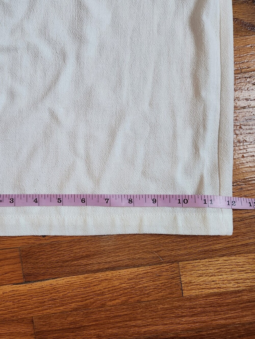 Happily Grey Cream Linen Blend Wide Leg Pants Medium NWT Cottagecore Boho - Picture 8 of 9